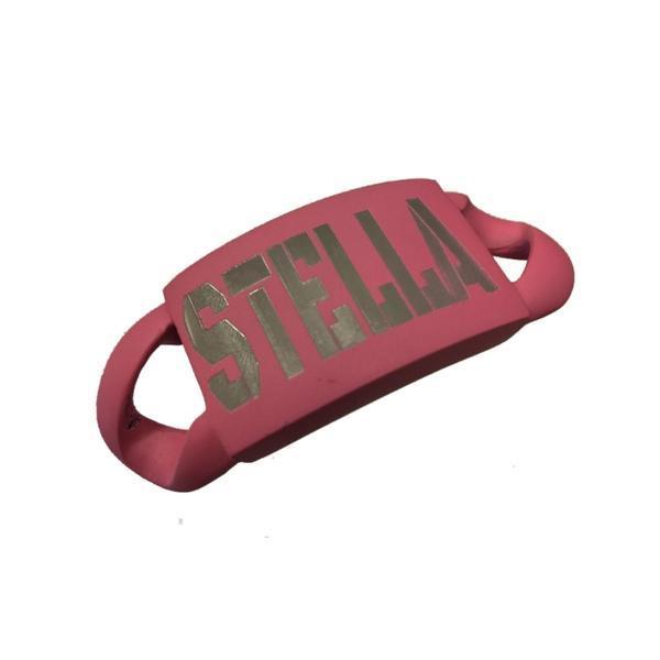Pink Personalized ID Link Luxury Dog ID Tag Custom Stainless Steel Pink Color Tags - BIG DOG CHAINS