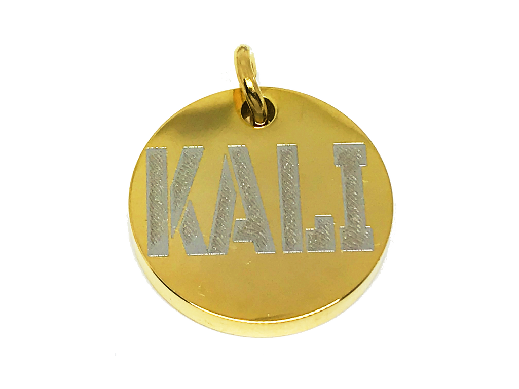 Stainless Steel Gold Dog Tags Polished Custom Dog Tag Metal Personalized gold dog collar tags ID - BIG DOG CHAINS