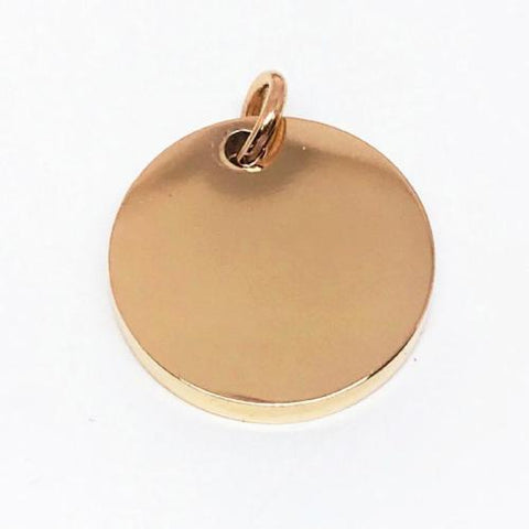 Rose gold dog id tag from Big Dog Chains